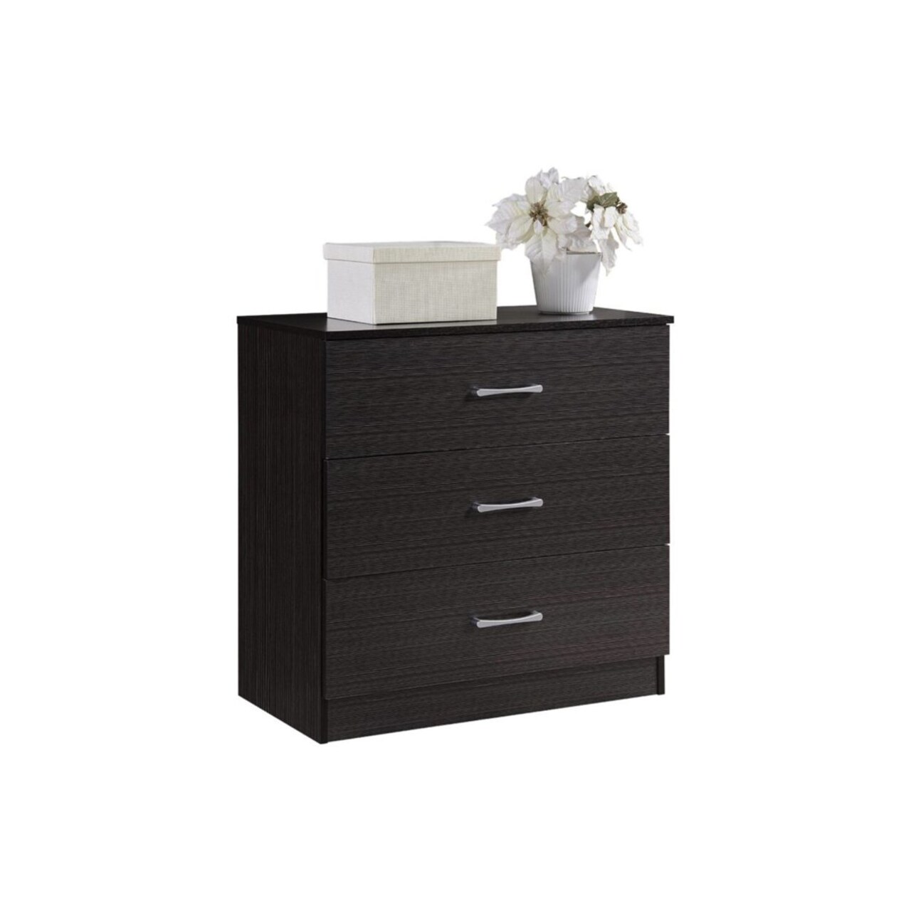Hodedah Indoor Modern Home Decorative Furniture 3-Drawer Chest